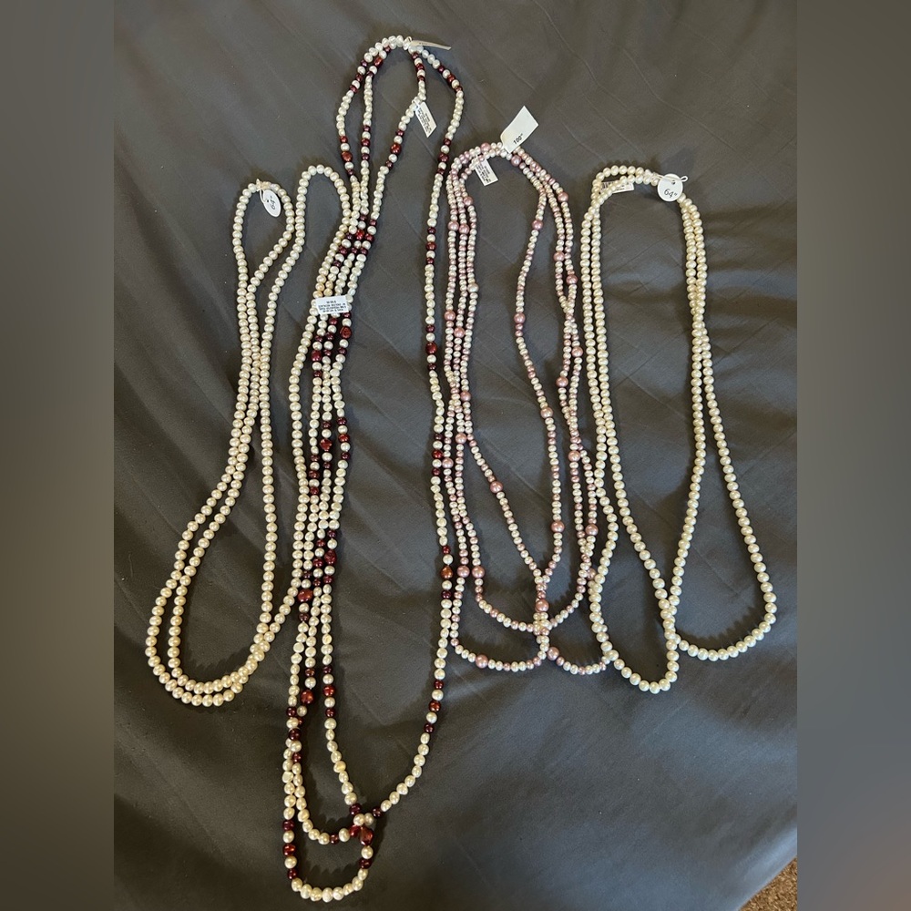 Set of 4 NWT Pearl Necklaces
